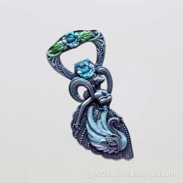 hotsale custom metal women shape bottle opener
